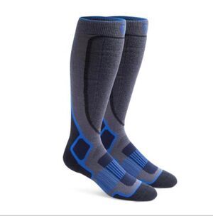 Fox River Snow Thermolite Ski Socks Gray Blue lot of 2 M 6-8.5 W7-9.5 NWT